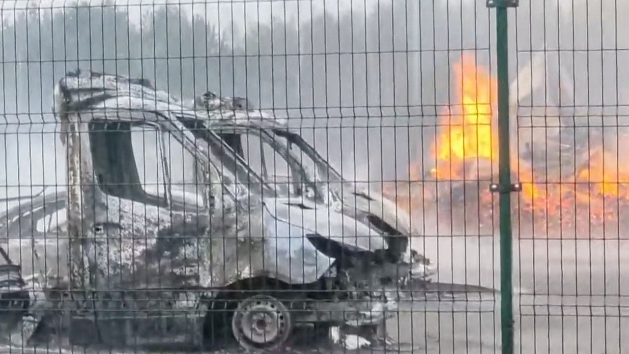 Pożar hali magazynowej pod Warszawą