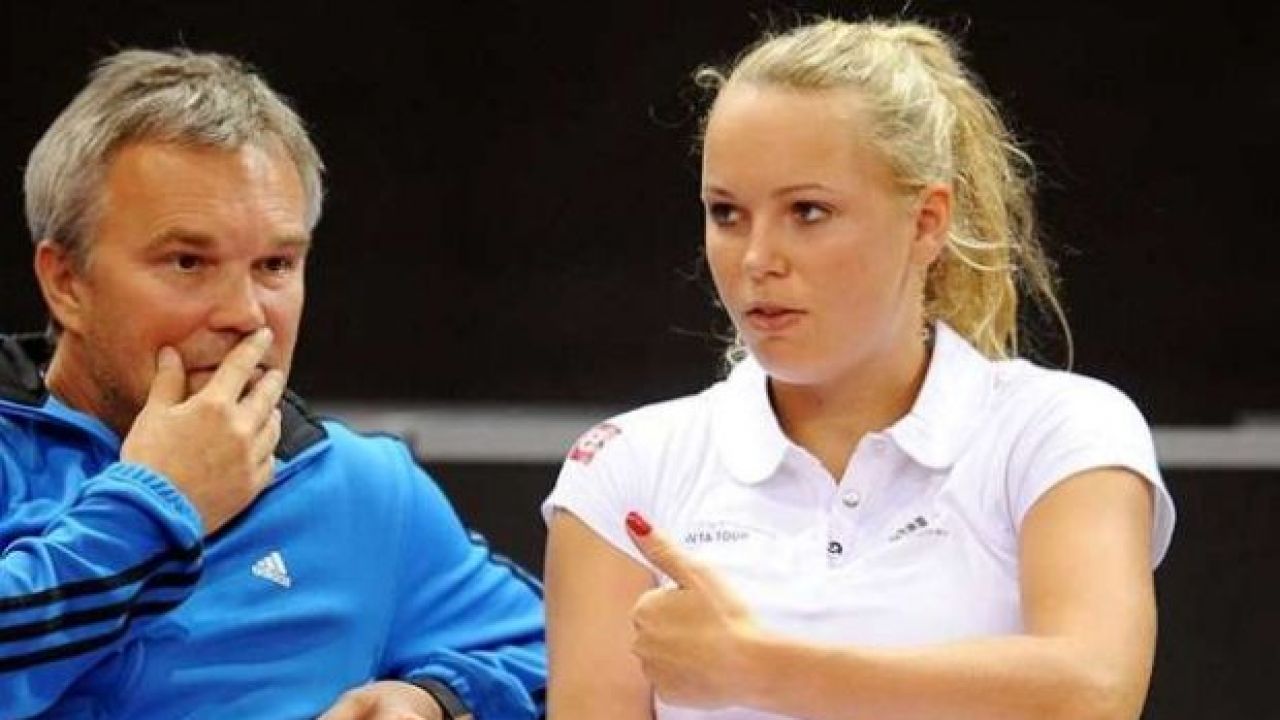 Piotr Woźniacki nie był zadowolony z postawy Caroline w meczu z Agnieszką Radwańską (fot. PAP/EPA)