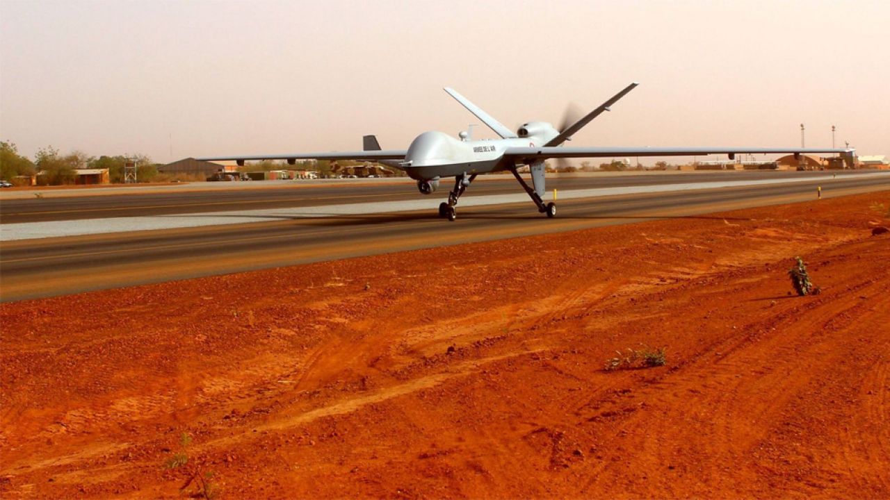 Drony MQ-9 Reaper są wykorzystywane do zwalczania terrorystów (fot. Ministère des Armées)