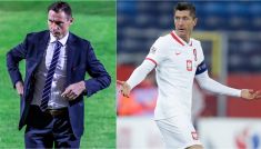 Maciej Sawicki, Robert Lewandowski (fot. Getty)