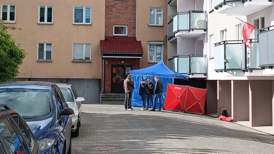 Zabójstwo kobiety w Czerwonaku (fot. Paweł Mikszuta)