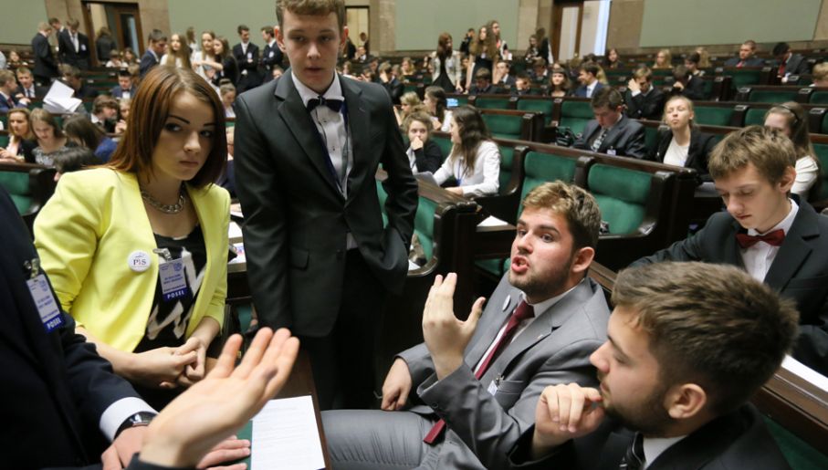 Sejm Dzieci i Młodzieży, jak co roku, zebrał się w Dzień Dziecka  (fot. PAP/Paweł Supernak)
