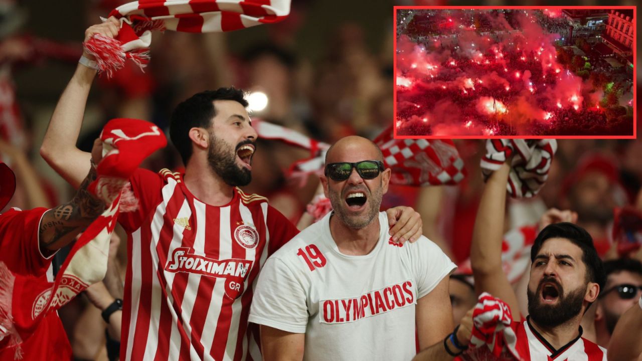 Kibice Olympiakosu (fot. Getty)