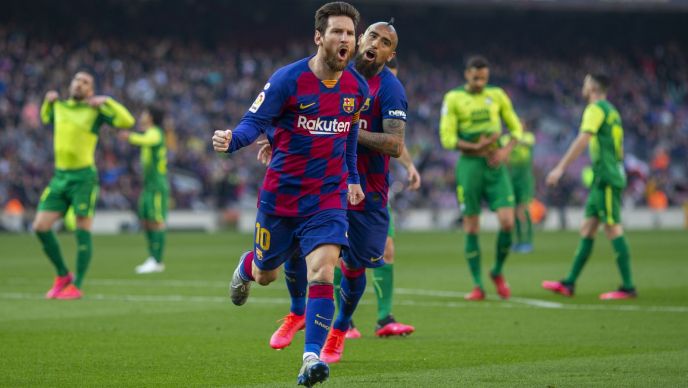 Barcelona Eibar 5 0 Cztery Gole Messiego Sport Tvp Pl