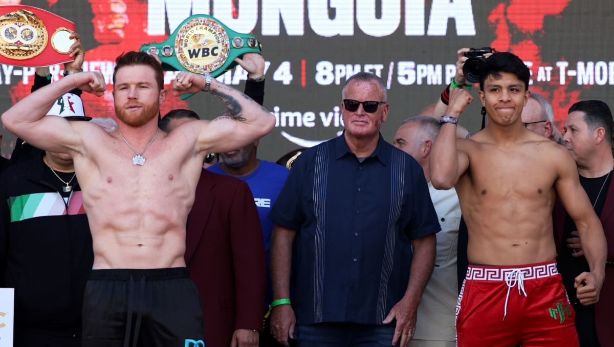 Stawką pojedynku Saul Alvarez – Jaime Munguia będą pasy IBF, WBA, WBC i WBO wagi super średniej (fot. Getty Images) Stawką pojedynku Saul Alvarez – Jaime Munguia będą (fot. Getty Images)
