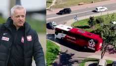 Jacek Jaroszewski (fot. PAP) / Polscy piłkarze wyruszyli na Euro 2024 (fot. TVP INFO) 