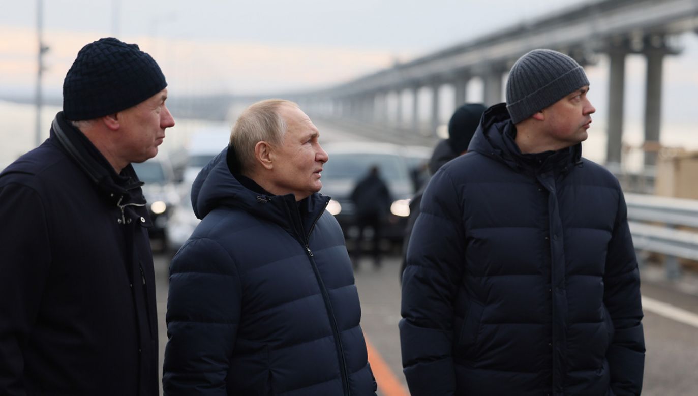 Władimir Putin na Moście Krymskim (fot. PAP/EPA/MIKHAIL METZEL/KREMLIN POOL/SPUTNIK)