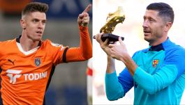 Robert Lewandowski aż dziewięciokrotnie zostawał królem strzelców najwyższej ligi. Krzysztof Piątek wciąż na taki tytuł czeka (fot. Getty)