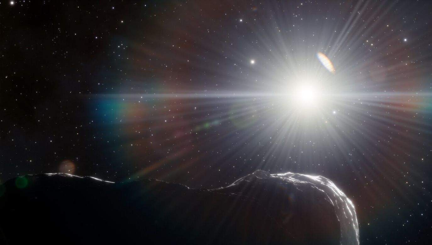 Jedna z asteroid porusza się po orbicie, która kiedyś może umieścić ją na drodze Ziemi (fot. NOIRLab)