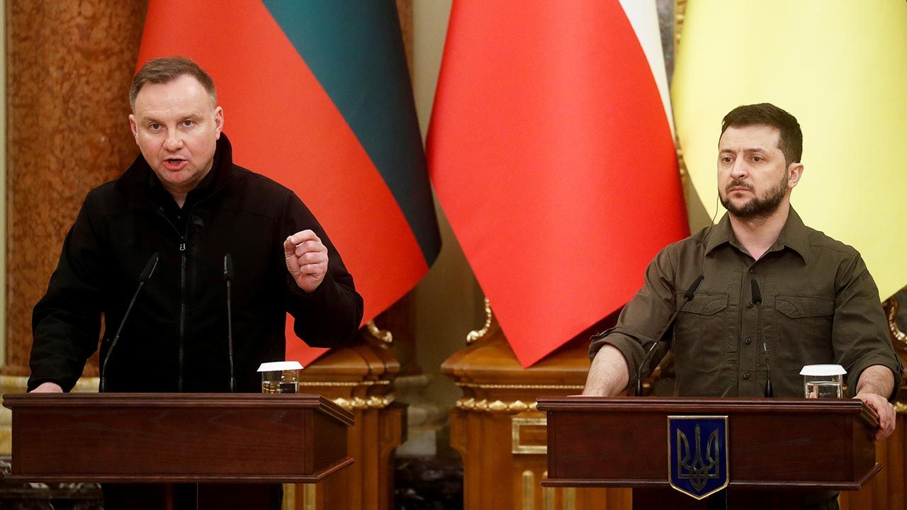 Prezydent Andrzej Duda o Rosji i jej władzach: Dla nich nie ma miejsca pośród społeczności międzynarodowej (fot. Forum/Reuters/VALENTYN OGIRENKO)