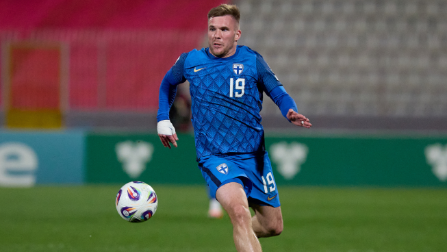 Napastnik reprezentacji Finlandii Benjamin Kallman (fot. Getty Images)