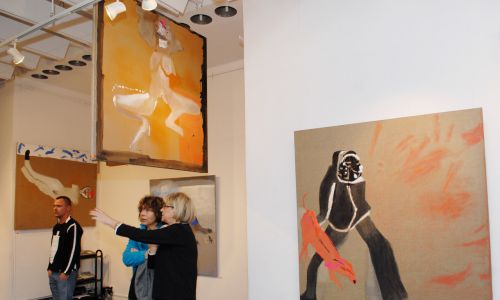 Wystawa prac artystki w galerii Atak z 2008 roku „Przesypywanie czasu”