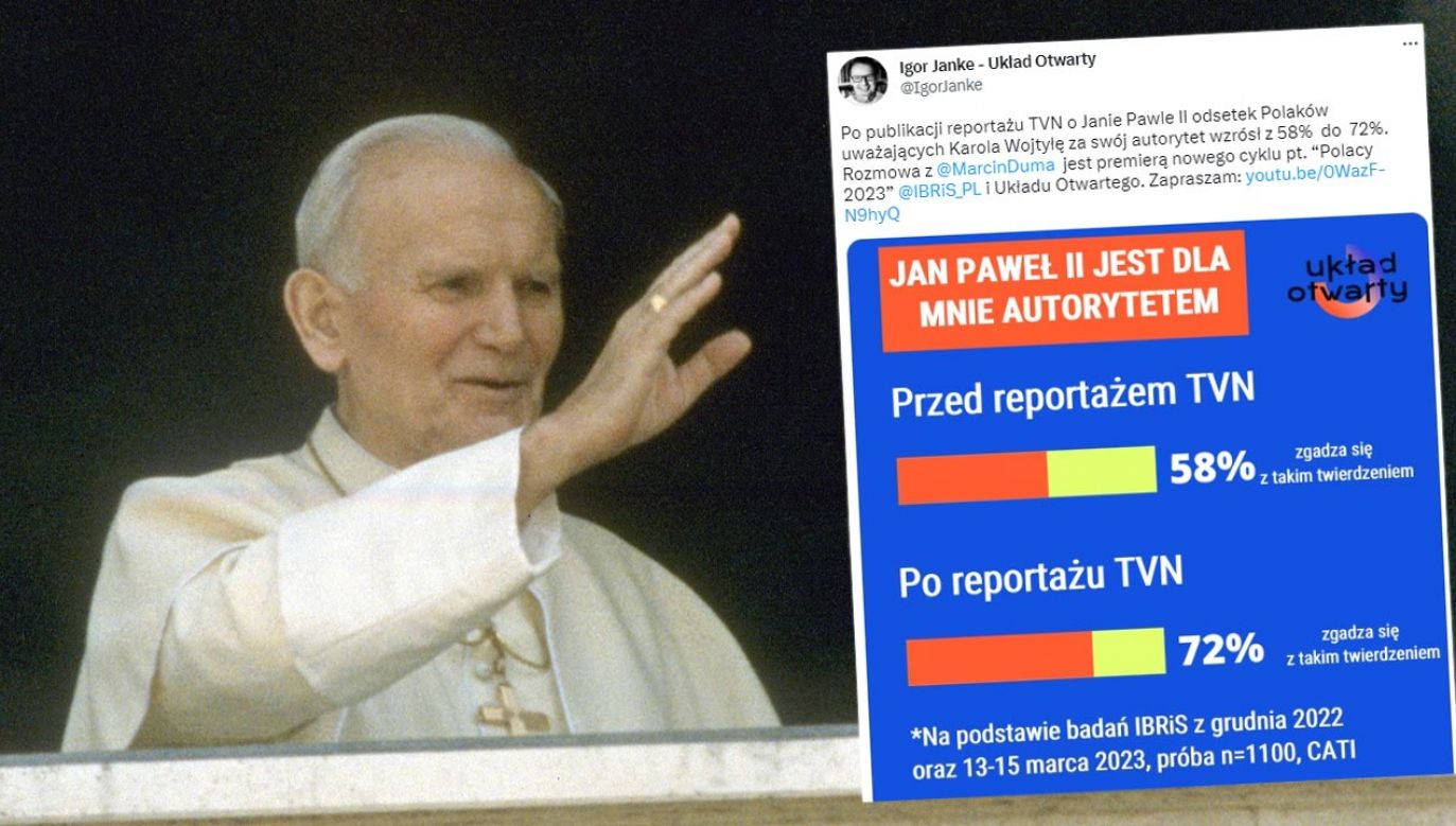 Po materiale TVN więcej Polaków uznaje św. Jana Pawła II za autorytet (fot. Franco Origlia/Getty Images; TT)