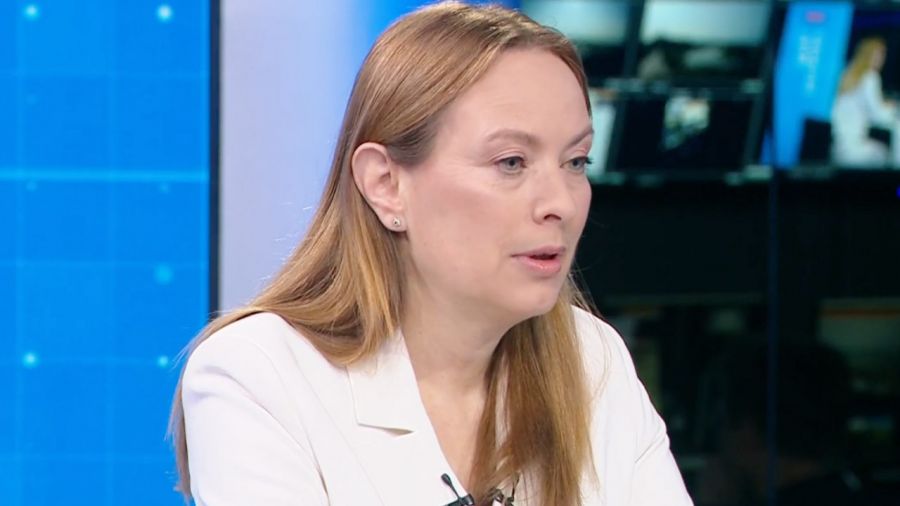 Katarzyna Pełczyńska-Nałęcz w „Gościu poranka” TVP Info (fot. TVP)