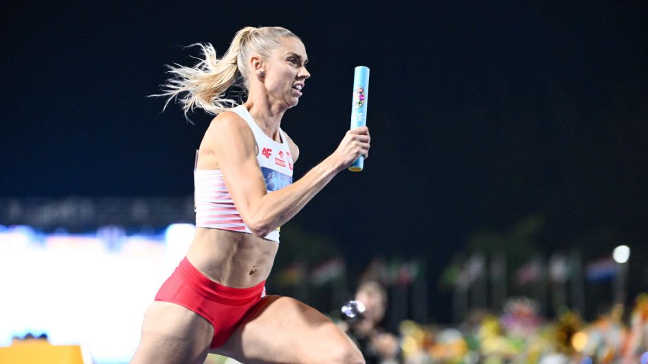 Iga Baumgart-Witan w trakcie biegu na World Relays 2024. (fot. PAP) Iga Baumgart-Witan w trakcie biegu na World Relays 2024. (fot. PAP)