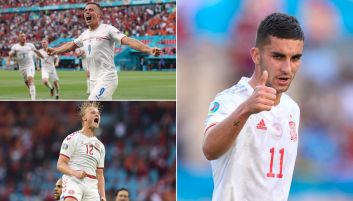 Tomas Holes, Ferran Torres i Kasper Dolberg (fot. Getty) Tomas Holes, Ferran Torres i Kasper Dolberg (fot. Getty)