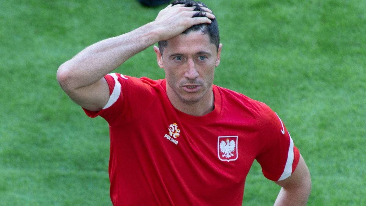 Robert Lewandowski Hiszpania Polska Euro 2020 (fot. Getty)