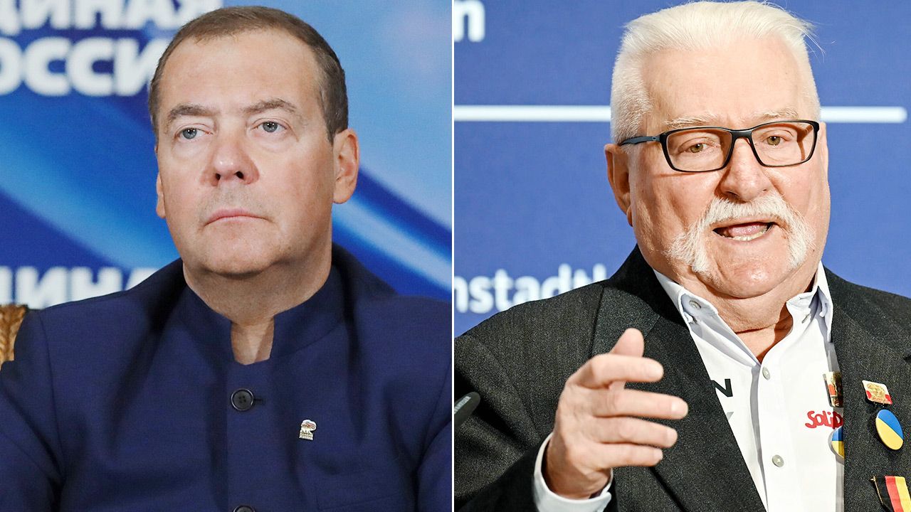 Dmitrij Miedwiediew wypowiedział się na temat Lecha Wałęsy (fot. PAP/EPA/EKATERINA SHTUKINA / SPUTNIK / KREMLIN POOL / POOL; PAP/DPA) Dmitrij Miedwiediew wypowiedział się na temat Lecha Wałęsy (fot. PAP/EPA/EKATERINA SHTUKINA / SPUTNIK / KREMLIN POOL / POOL; PAP/DPA)