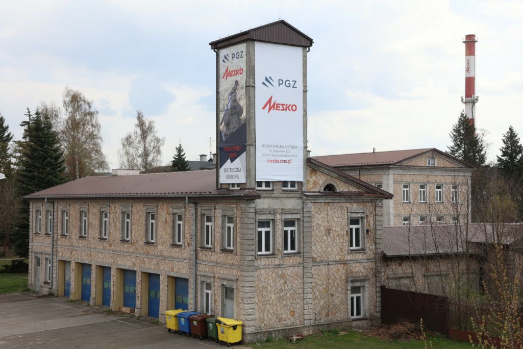 Здымак мае ілюстрацыйны характар. Будынак заводу «Mesko». 28 красавіка 2022 года. (Фота: Piotr Molecki / East News)