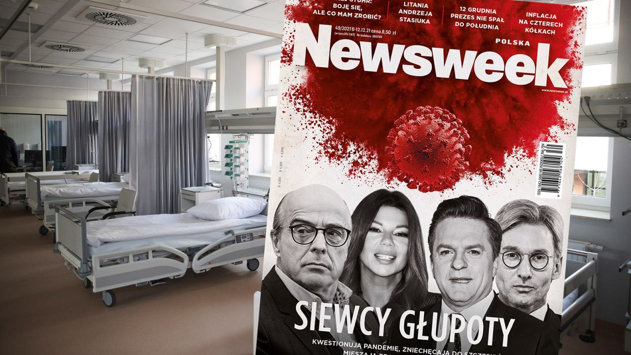 „Siewcy głupoty” – tak zatytułowano nową okładkę „Newsweeka” (fot. PAP/Łukasz Gągulski)