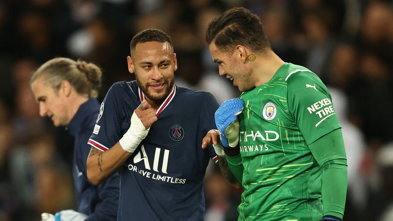 Neymar i Ederson (fot. Getty)