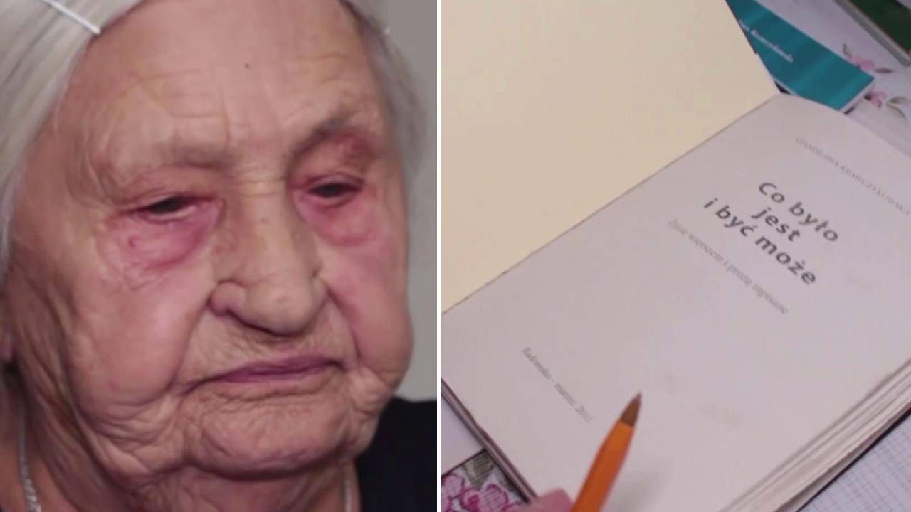 Pani Stanisława wyraża się poprzez wiersze (fot. TVP Info) Pani Stanisława wyraża się poprzez wiersze (fot. TVP Info)