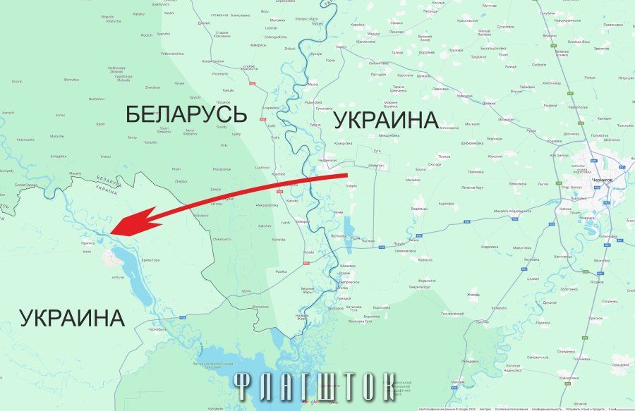 Схема руху БПЛА праз тэрыторыю Беларусі паводле дадзеных маніторынгавага тэлеграм-каналу «Ukrainian Raccoon». (Крыніца: Флагшток)
