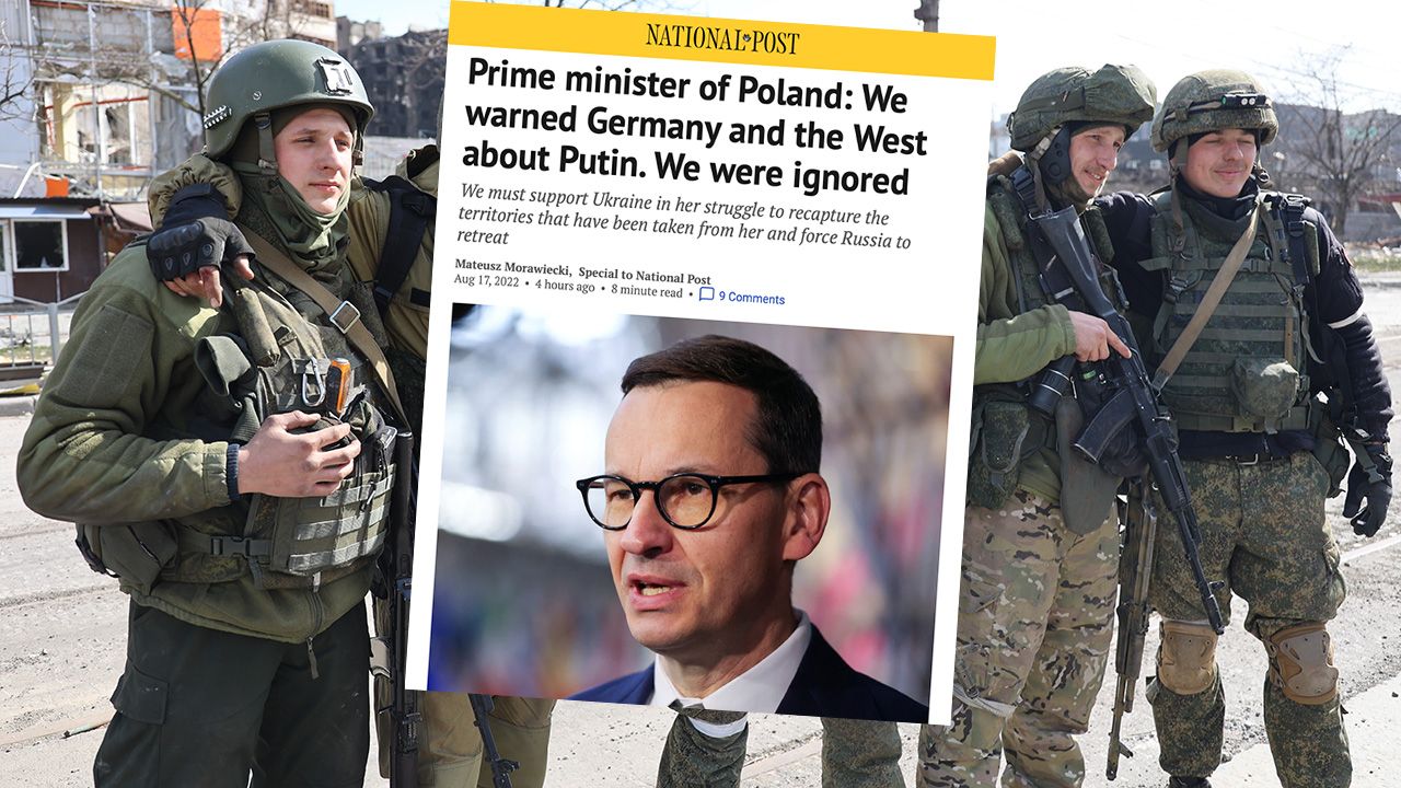 Artykuł polskiego premiera został opublikowany w „National Post” (fot. Leon Klein/Anadolu/Getty Images, National Post)