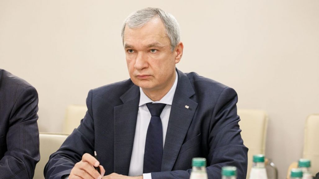 Pavel Latushka at a meeting of the United Transitional Cabinet