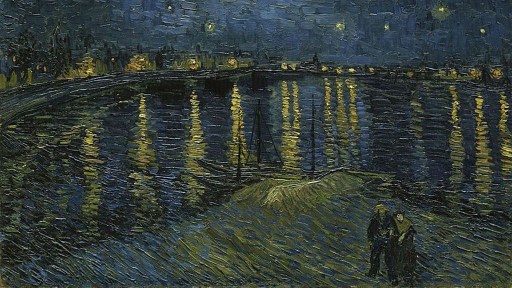 Vincent van Gogh. „Gwiaździsta noc nad Rodanem”/”Starry Night” (1888). Fot. uQE3XORhSK37Dw/Google Cultural Institute/Wikipedia